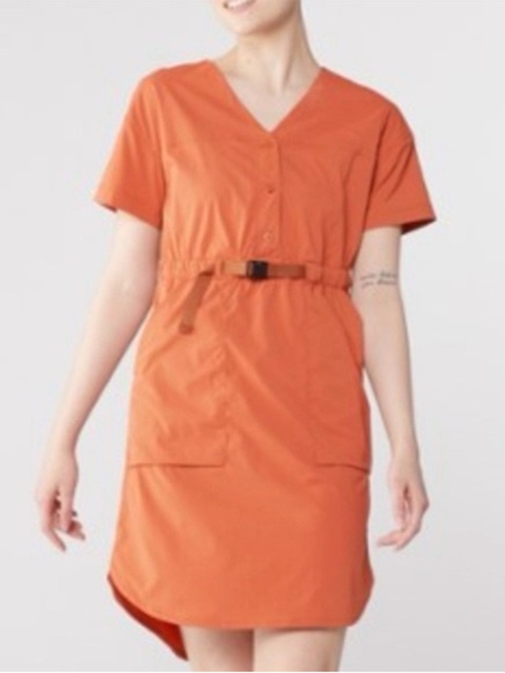 REI Short Sleeve Dress with Belt